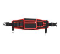 Tool 600D Oxford Red Belt Waterproof Fabric Pouch Bag, Zippered Duty Heavy Waist Long-Lasting, For Ideal Electricians, And Garden Maintenance Tools