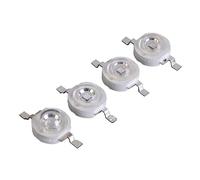 [Tool Accessories] 20pcs 3W LED chip UV High Power Light Bead 365 380 395 400 410 420 430nm Silicone Lens High Temperature Resistance Purple Chips(UV 365-370nm)