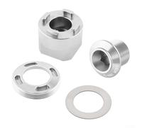 Tool and Cap Assembly for Crank Arm Disassembly on For DUB BB30 Bottom Brackets for SRAM For NX Cranks Works with 3/8 Square Drive Adapters (Silver)