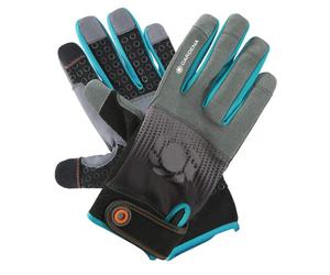 Tool and Wood Glove 10/XL: Gloves for all work with tools, secure grip, shock-absorbent pads, mesh fabric, Mobile Touch for smartphone use (11522-20)
