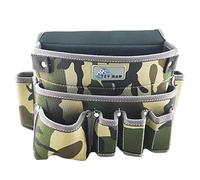 Tool Bag, Electrician Waist Bag, Heavy Duty Tool Case, Portable Soft Tool Box Storage, Multi-Pockets Waist Bag, 7.87 x 10.24 x 5.12 Inches for Dad Mechanic, Electrician Wide Mouth Tools Carrier