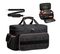 Tool Bag for Electricians, Adjustable Shoulder Strap, Tool Belt with Large Capacity, Portable Tool Box for Storage, for Electricians, Mechanics, Construction, Father, Work