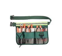 Tool Bag Gardening Tool Organizer Garden Tool Belt Bag Multifunction Garden Storage Bag with Reflective Strip Portable Construction Tool for Gardeners Electricians Handymen(Green-Reflective)