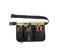 Tool Bag Gardening Tool Organizer Garden Tool Belt Bag Multifunction Garden Storage Bag with Reflective Strip Portable Construction Tool for Gardeners Electricians Handymen(Black Reflective)