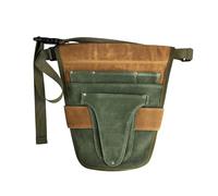 Tool Bag Handy Garden Tool Belt Tool Waist Pouch Heavy Duty Organizer for Craftsmen for Gardeners Electricians Handymen(Green and Brown)