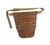Tool Bag Handy Garden Tool Belt Tool Waist Pouch Heavy Duty Organizer for Craftsmen for Gardeners Electricians Handymen(Brown)
