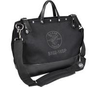 Tool Bag, Large 40.6 cm Deluxe Canvas Tool Bag and Organizer with 13 Pockets and Shoulder Strap, Black Klein Tools 510216SPBLK