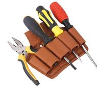 - Tool Bag - Leather Case 30 x 20 x 10 cm, Organiser with Multiple Pockets | Functional Work Storage, Professional Transport Equipment for Maintenance, Repair, Construction Site, He