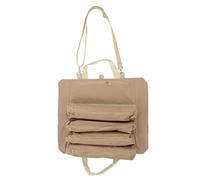 Tool Bag Multi Purpose Tool Pouch, Portable Foldable Wrench Storage Carrier with Multiple Pockets, Hanging & Wall Mountable for Mechanics, DIY Enthusiasts and Tradespeople (Khaki)