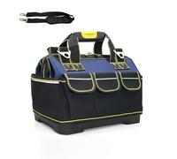 Tool Bag Organiser, Muti-Purpose Tool Bags Heavy Duty,Tool Storage Bag with Adjustable Shoulder Strap with Shoulder Strap, 17 Inch, Blue