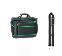 Tool Bag Organizer Heavy Duty Canvas Storage Bag with Reinforced Base & Adjustable Shoulder Strap for Electrical Tools - 18 Inch(18INCH)