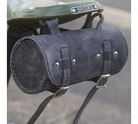 Tool Bag Round Leather Vintage Retro for Bike Bicycle Saddle Bag RAW BLACK GRAPHITE