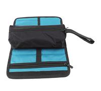 Tool Bag, Tool Roll Pouch, Portable Foldable Tool Organizer Pouch, Electricians Tool Storage Holder Oxford Cloth Roll Bag with Zipped Compartments(25 X 36cm)