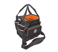 Tool Bag with Shoulder Strap Has 40 Pockets for Tool Storage and Orange Interior Klein Tools 5541610-14