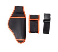 Tool Bag Waist Bag Electric Scissors Bag Adjustable Waistband for Constructions Sites, Home Repairs,Various Task (Yellow Edge Black 2)