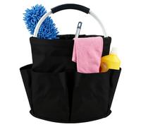 Tool Bag with Handle,17 liters Bucket Tool Organizer Bag,Collapsible Garden Small Tools Bag,Multi pocket Craft Universal,for Cleaning Products, Housekeeping,Garden Tools, Toiletries & Crafts (Black)