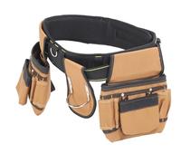 Tool Belt, Adjustable Tool Belt with 23 Pockets, Detachable Oxford Cloth Tool Pouch, Comfortable Waist Size, Spacious Storage, Garbage Disposals