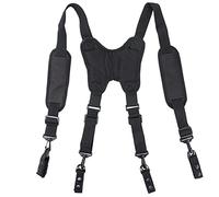 Tool Belt Braces Heavy Duty Work Suspenders with Clips Comfortable Padded Adjustable Straps H Shape for Carpenter Electrician