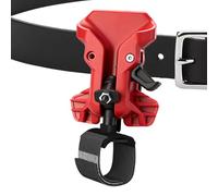 Tool Belt Clip - Heavy Duty Waist Attachment, Double Elastic Bands, Secure Holder with Quick Release | Professional Automatic Locking for Carpenters, Electricians, Plumbing