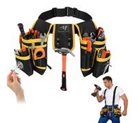 Tool Belt Craftsman Belt with 26 Pockets, Magnetic Tool Bag for Men, Removable and Adjustable Tool Bag for Electricians, Carpenters, Construction Workers
