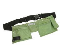 Tool Belt Garden Pouch 11 Pocket Leather Builders Adjustable Hammer Ct2634