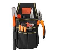 Tool Belt Organizer, Carpenter Work Toolbelt, 10.24x5.51in Small Waterproof Pouch, Multiple Pocket Design, Heavy-Duty Adjustable Strap for Carpentry, Electrician, Gardening