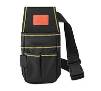 Tool Belt Pouch 600D Waterproof Oxford Fabric 26x14cm Adjustable Electrician Tool Belt Heavy Duty Professional Waist Work Pouch for Handyman Contractor Mechanic Plumber Carpentry Dad