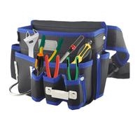Tool Belt Pouch - Adjustable Carpenter Tool Belt, Electrical Work Pouch | Oxford Cloth Storage Single Side Pouch, Multipurpose Tool Apron Organizer for Carpenters, Gardening, 7.87x5.91x9.06 Inches