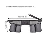 Tool Belt Pouch Apron, Multiple Pockets, Integrated Hammer Loop, Tape Pocket for Easy Reach When Working | Adjustable Waist Storage Organiser, Workings Tools/Screwdriver,Garden