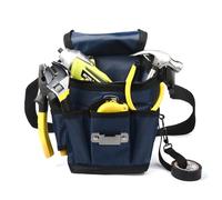 Tool Belt Pouch, Canvas Pocket Tool Pouch Belt, Heavy Duty Professional Tool Pouch Storage Bag, Spanner Plier Wrench Canvas Organizer for Electrician, Plumber, Carpenter, Mechanic (C)