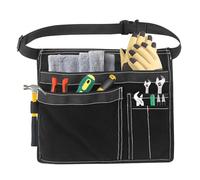 Tool Belt Pouch Heavy Duty Adjustable Belt Clip Canvas Waist Bag 12OZ with 6-Pockets for Carpenters Electricians Plumbers Construction Garden Workshop Storage Wood Working Tools Screwdriver Hammer
