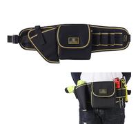 Tool Belt Pouch, Multi-Pockets Storage Organiser, Adjustable Waist Tool Belt Pouch, Professional Waterproof Tool Bag with Nail Pockets, Hammer Loop for Carpenters, Electrician, Builders (Unisex)