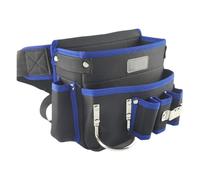 Tool Belt Pouch, Multipurpose Single Side Storage, Oxford Cloth Tool Apron Organizer Compact Versatile Ideal for Electrical Work, Carpenters, and Gardening, 7.87x5.91x9.06 Inches