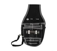 Tool Belt Professional Grade 600D Fabric Utility Pouch 9 Tool Slots Hammer Loop Tape Holder for Framer Roofer for Contractor Site Work Black 10.2x3.9in