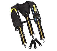 Tool Belt Suspenders Multi-Pockets Electrician's Bag with Lumbar Support Heavy Duty Adjustable Lumbar Support Belt Suspenders Tool Belt Suspenders,Tool Suspenders,Tool Belt,Work Suspenders