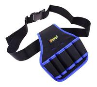 Tool Belt, Tool Pouch with 5 Pockets, Garden Tool Bag with Adjustable Buckle, Tool Belt Men for Home, Garden, Restaurant, Shear, Wrench, Hammer, Screwdriver (Blue)