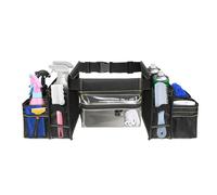 Tool Belt, Waterproof Work Apron, Multi-Pocket Adjustable Work Organizer for Plumber Gardener Builder Carpenter