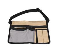 Tool Belt with Multiple Pockets, Lightweight Tool Waist Bag with Durable Buckle Compact Tool Pouch for Garden Work, Climbing, Outdoor Use (3 Colors) (Khaki)