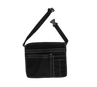 Tool Belt with Multiple Pockets, Lightweight Tool Waist Bag with Durable Buckle Compact Tool Pouch for Garden Work, Climbing, Outdoor Use (3 Colors) (Black)