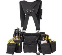 Tool Belt With Suspenders, Tool Belts for Men, 22 Pockets Tool Belt, Heavy Duty Tool Organizer for Framers Carpenter Electrician Construction Woodworker Yellow