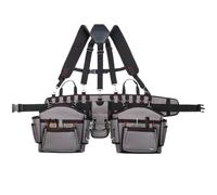 Tool Belts,Heavy Duty Tool Vest with Suspenders - Adjustable Holster Vest with Multiple Pouches for Outdoor Indoor Gardening Electrician Construction Framers Carpenter