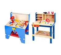 (Tool Bench With Saw & Tools) Kids Work Tool Bench Kitchen Set Toys Cooking Chef