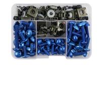 Tool Box 177pcs Fairing Bolts Screws Body Screws Nuts For Z750 Z900 Z1000 Z800 For Versys 650 Er6n For Ninja 400 300 Z1000sx(Blu)