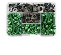 Tool Box 177pcs Fairing Bolts Screws Body Screws Nuts For Z750 Z900 Z1000 Z800 For Versys 650 Er6n For Ninja 400 300 Z1000sx(Green)
