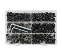 Tool Box Fairing Bolts Nuts Kit Body Fastener Clips Screw For Versys 650 For Ninja 650R 1000 Z750 Z1000 ZZR600 ZX6R ZX7R ZX9R ZX10R(Black)
