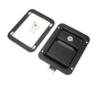 Tool Box Handle Latch,Carbon Steel Panel and Stainless Steel Latch,140x108mm,Trailer Door,RV Toolbox Handle,Toolbox Lock,Stool Boxes,Trucks