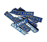 Tool Box Labels | Organization Identifying Tool | Chest Label Stickers,for Steel Carts Cabinets Metal Surfaces Chest Drawers