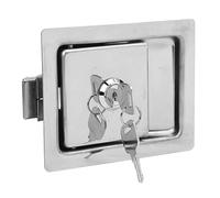 Tool Box Latch Flush Mount Chrome Door Tool Box Lock Wide Application Rust Resistant RV Truck