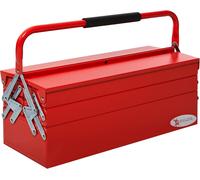Tool Box Metal Cantilever Toolbox 3 Tier 5 Tray Storage Organiser Handle Red
