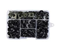 Tool Box Motorcycle Accessorie Custom Fairing Screw Bolt Windscreen Screws Complete Kit 177 Pieces For MT03 MT09 FZ1 FZ6(Black)
